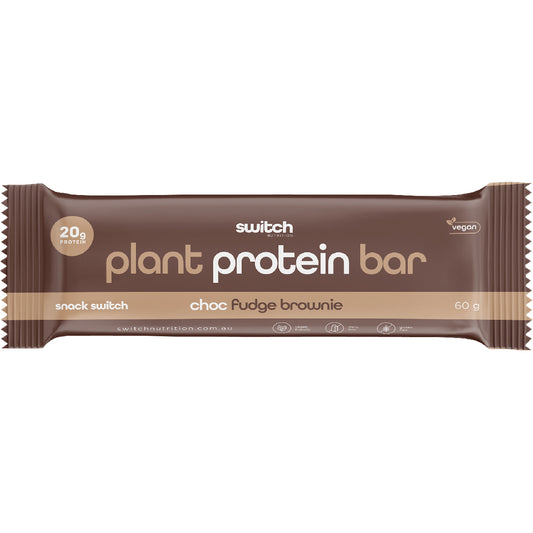 SWITCH NUTRITION Plant Protein Bar Choc Fudge Brownie x 12