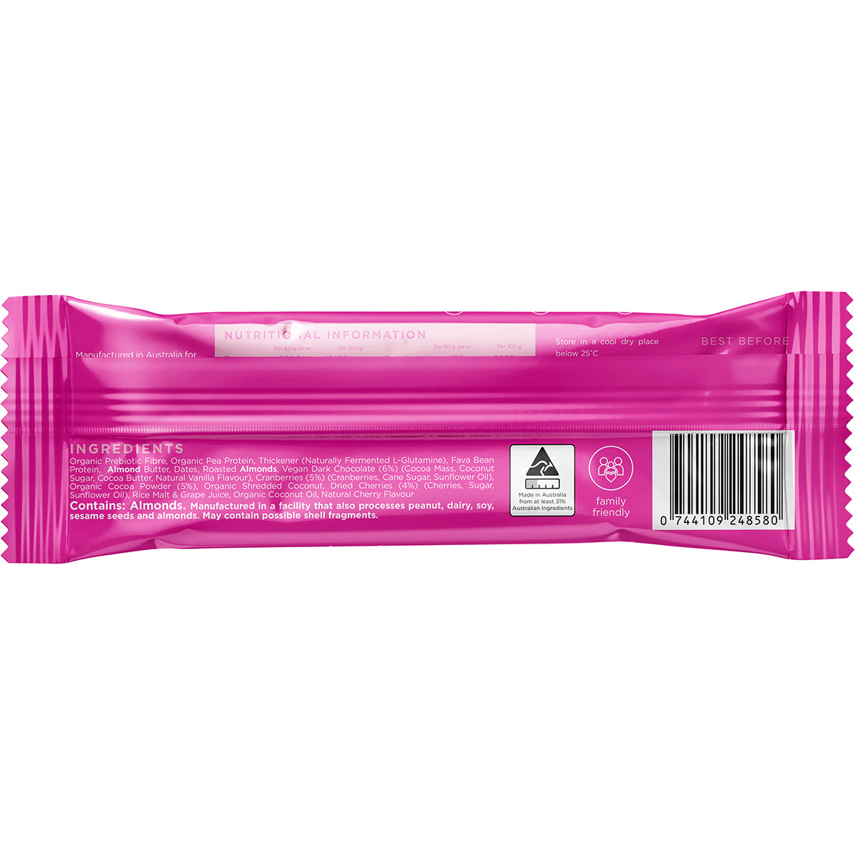 SWITCH NUTRITION Plant Protein Bar Choc Berry Ripe x 12