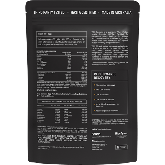 Switch Nutrition Perform Hasta Whey Protein Isolate Chocolate Milk