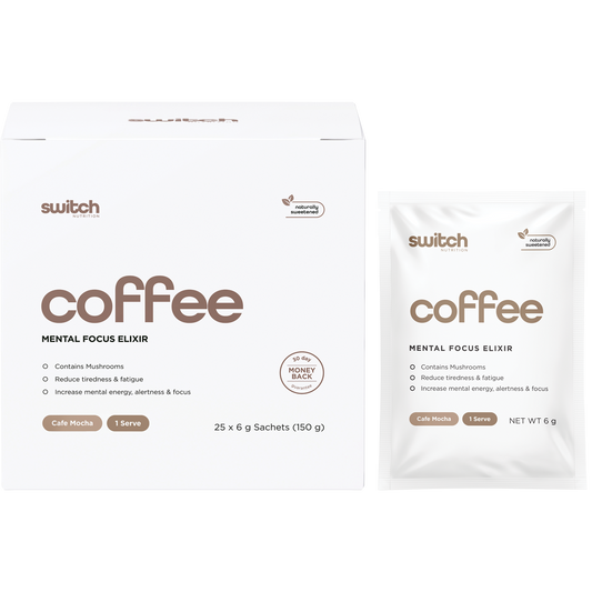 Switch Nutrition Coffee Mental Focus Elixir Cafe Mocha