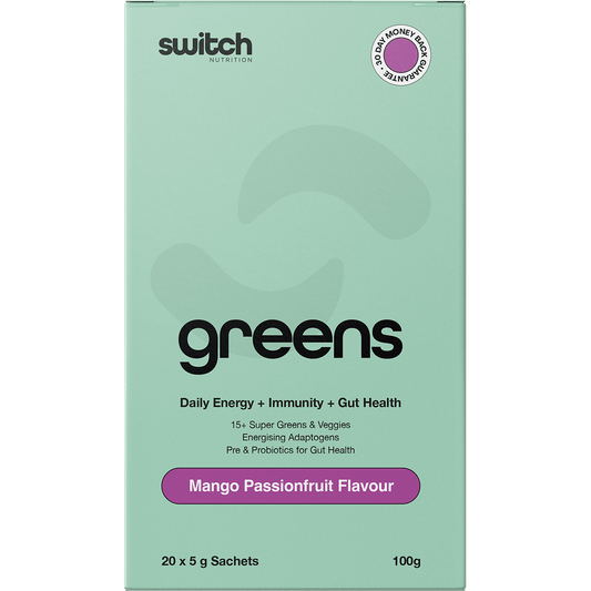 Switch Nutrition Greens Sachets Mango Passionfruit