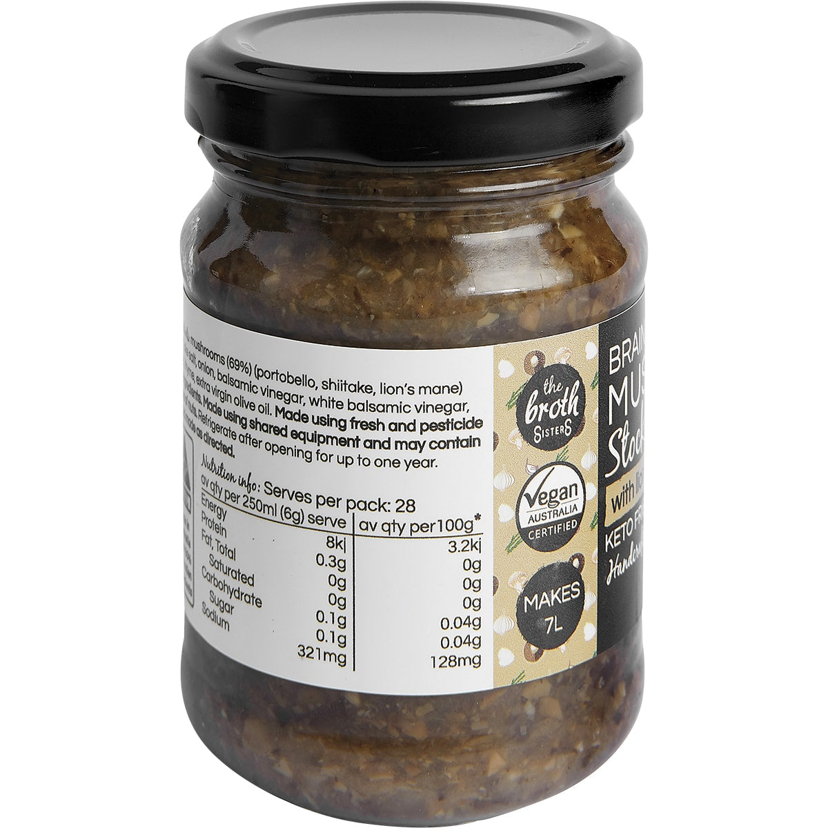 THE BROTH SISTERS Stock Concentrate Superfood Mushroom with Lions Mane 1 x 170g