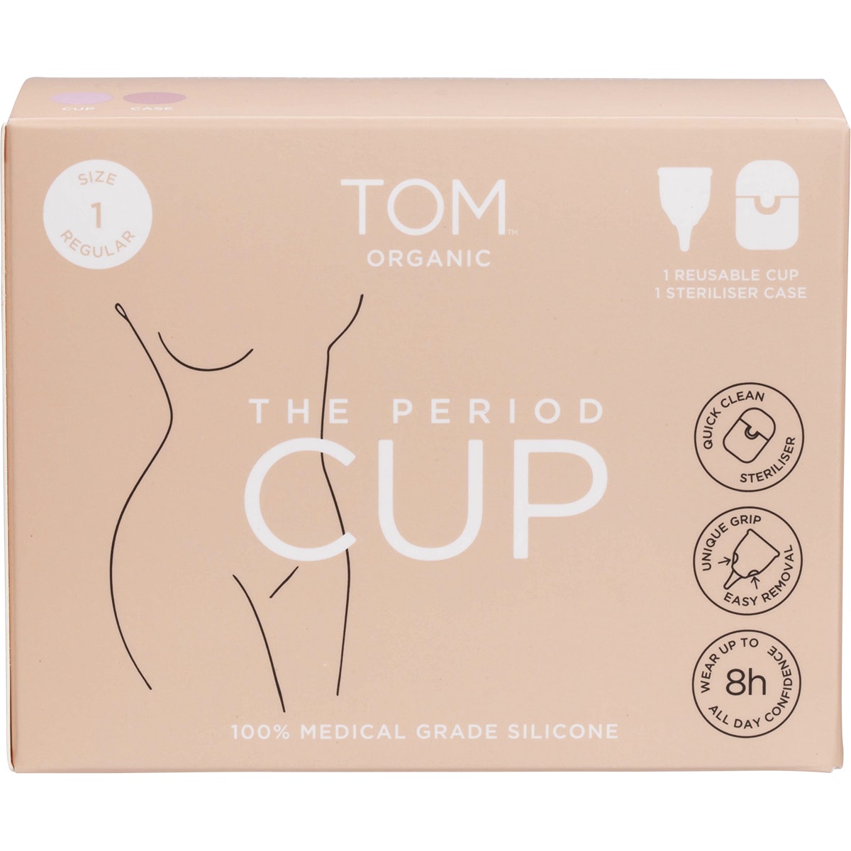 TOM ORGANIC The Period Cup Size 1 Regular 6 x 1pk