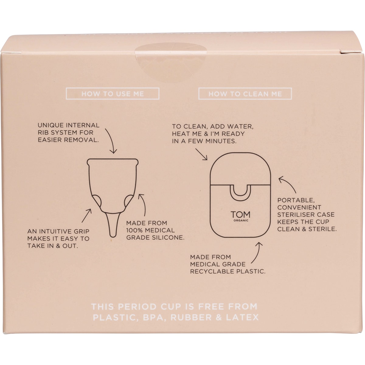 TOM ORGANIC The Period Cup Size 1 Regular 6 x 1pk