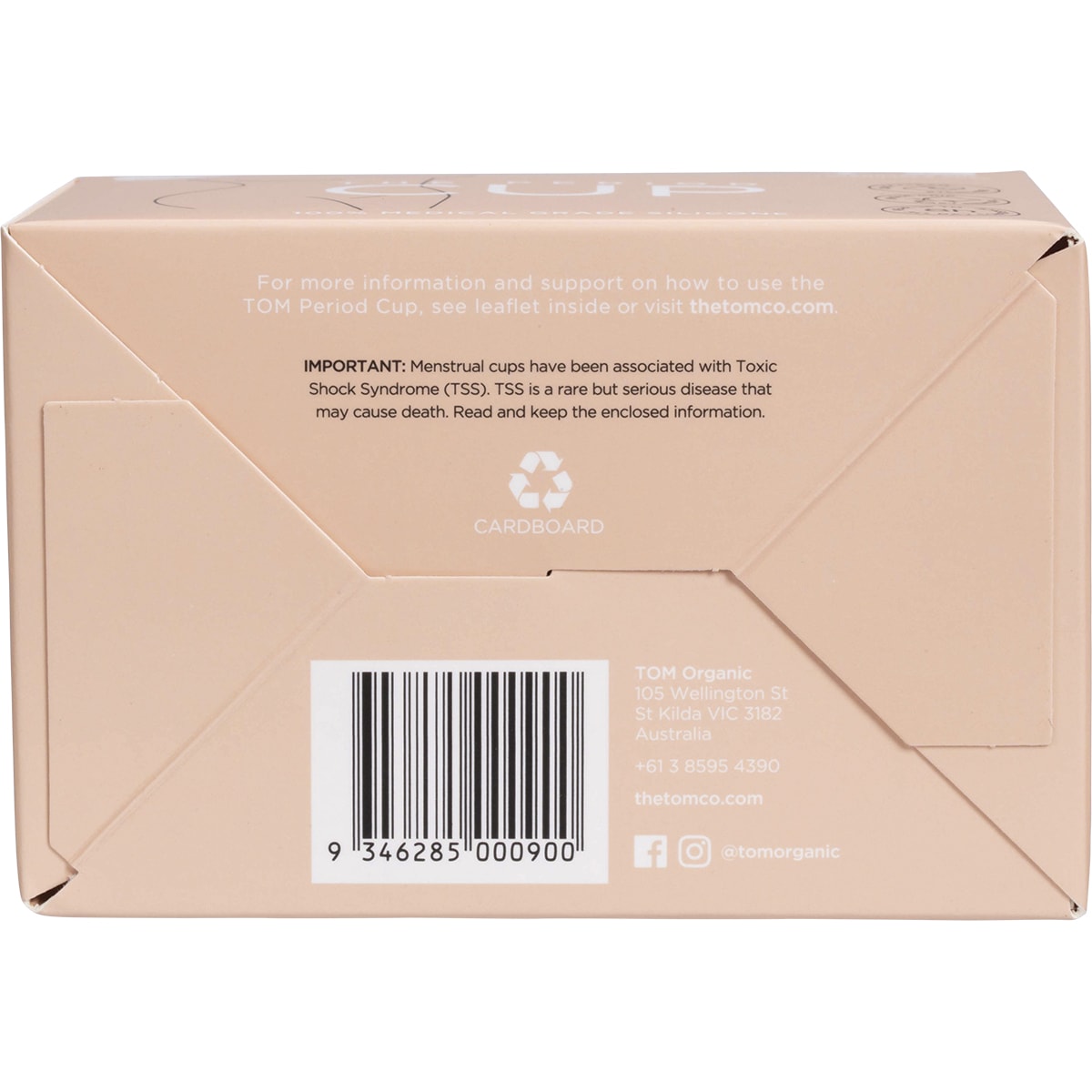 TOM ORGANIC The Period Cup Size 1 Regular 6 x 1pk