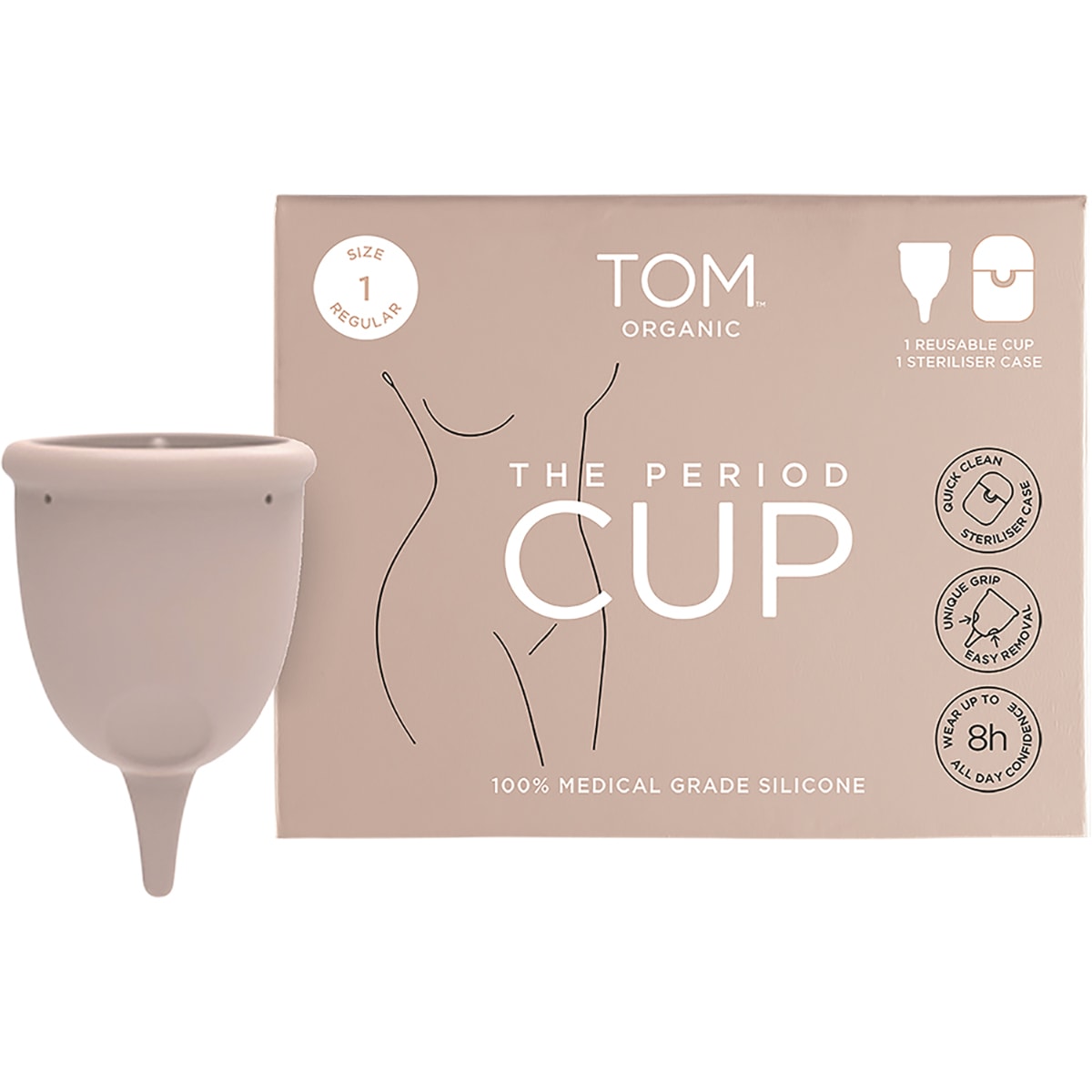 TOM ORGANIC The Period Cup Size 1 Regular 6 x 1pk