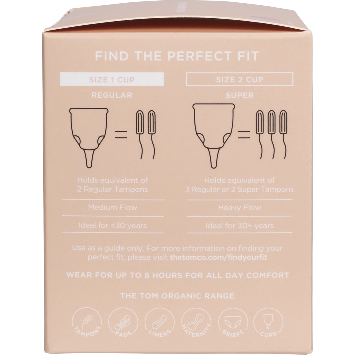 TOM ORGANIC The Period Cup Size 1 Regular 6 x 1pk