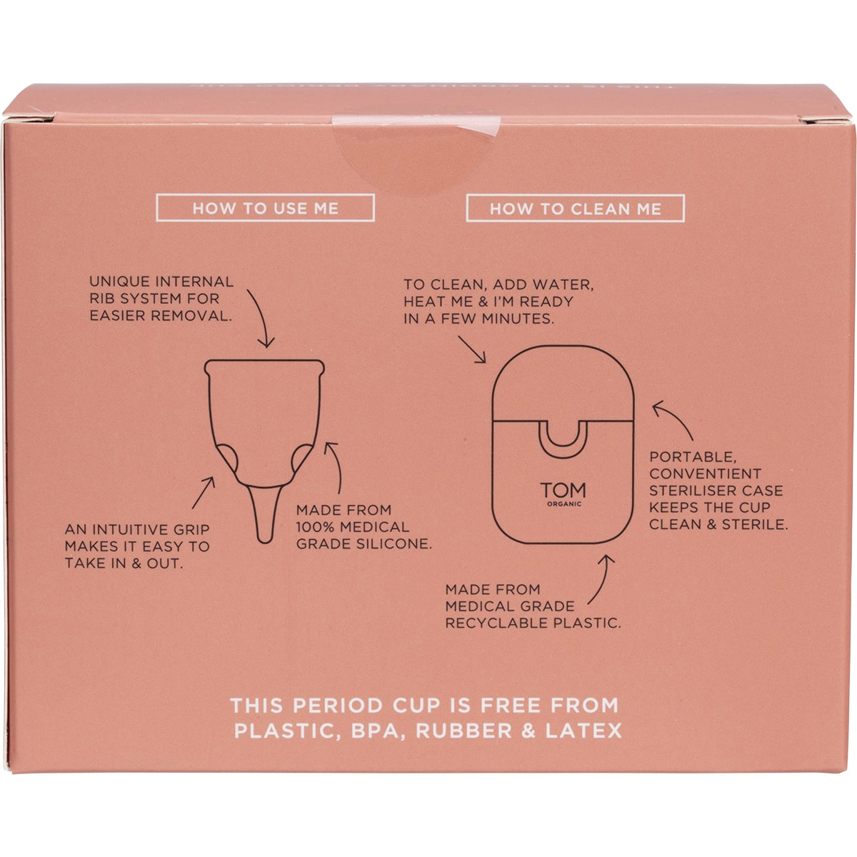 TOM ORGANIC The Period Cup Size 2 Super 6 x 1pk