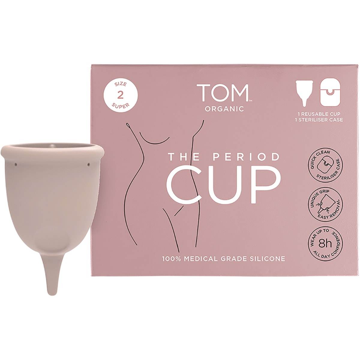 TOM ORGANIC The Period Cup Size 2 Super 6 x 1pk
