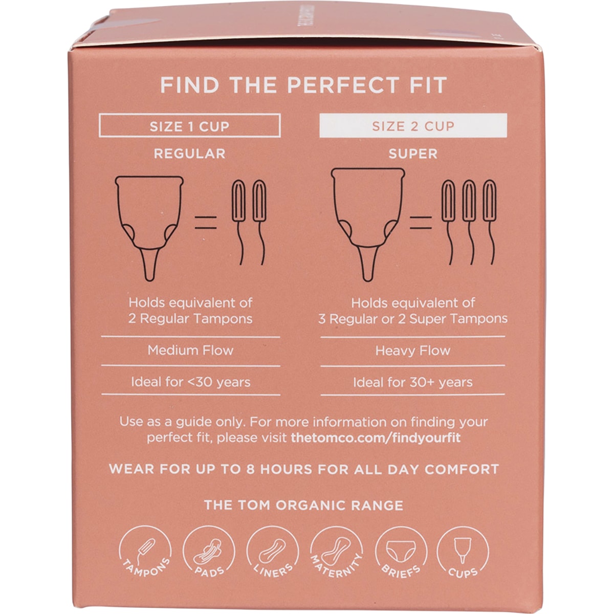TOM ORGANIC The Period Cup Size 2 Super 6 x 1pk