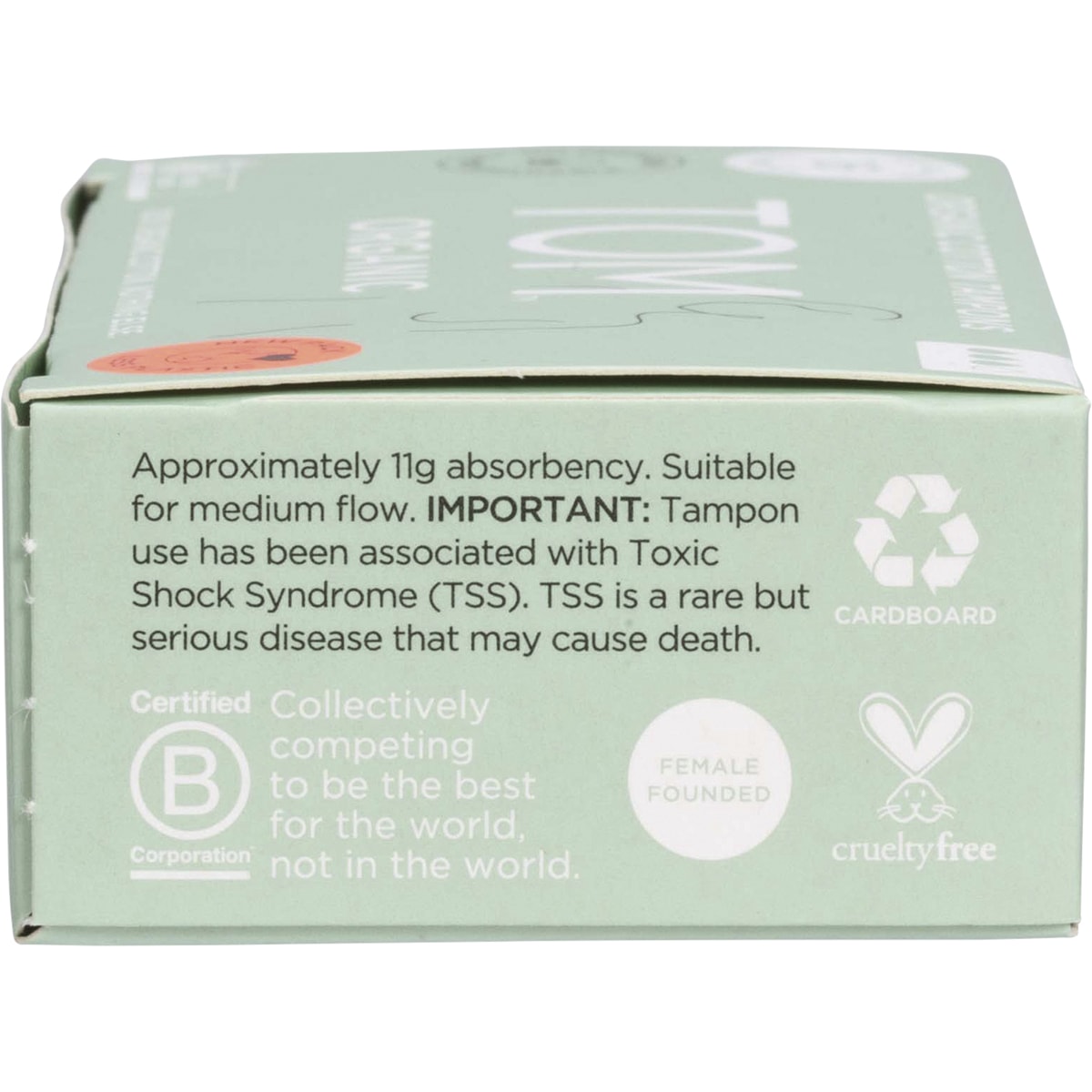 TOM ORGANIC Tampons Regular 12 x 16pk