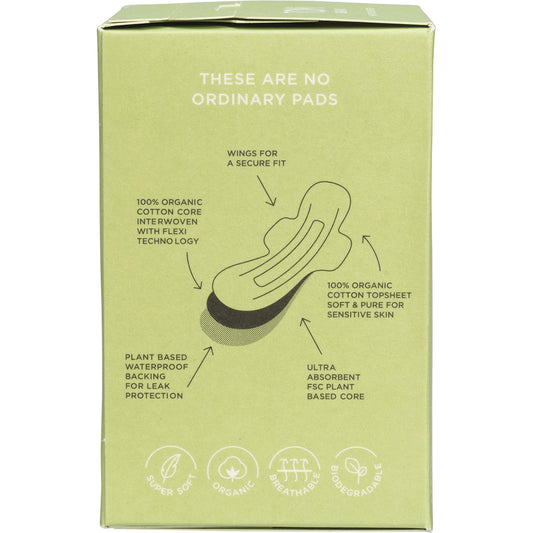 TOM ORGANIC Pads Regular 6 x 10pk
