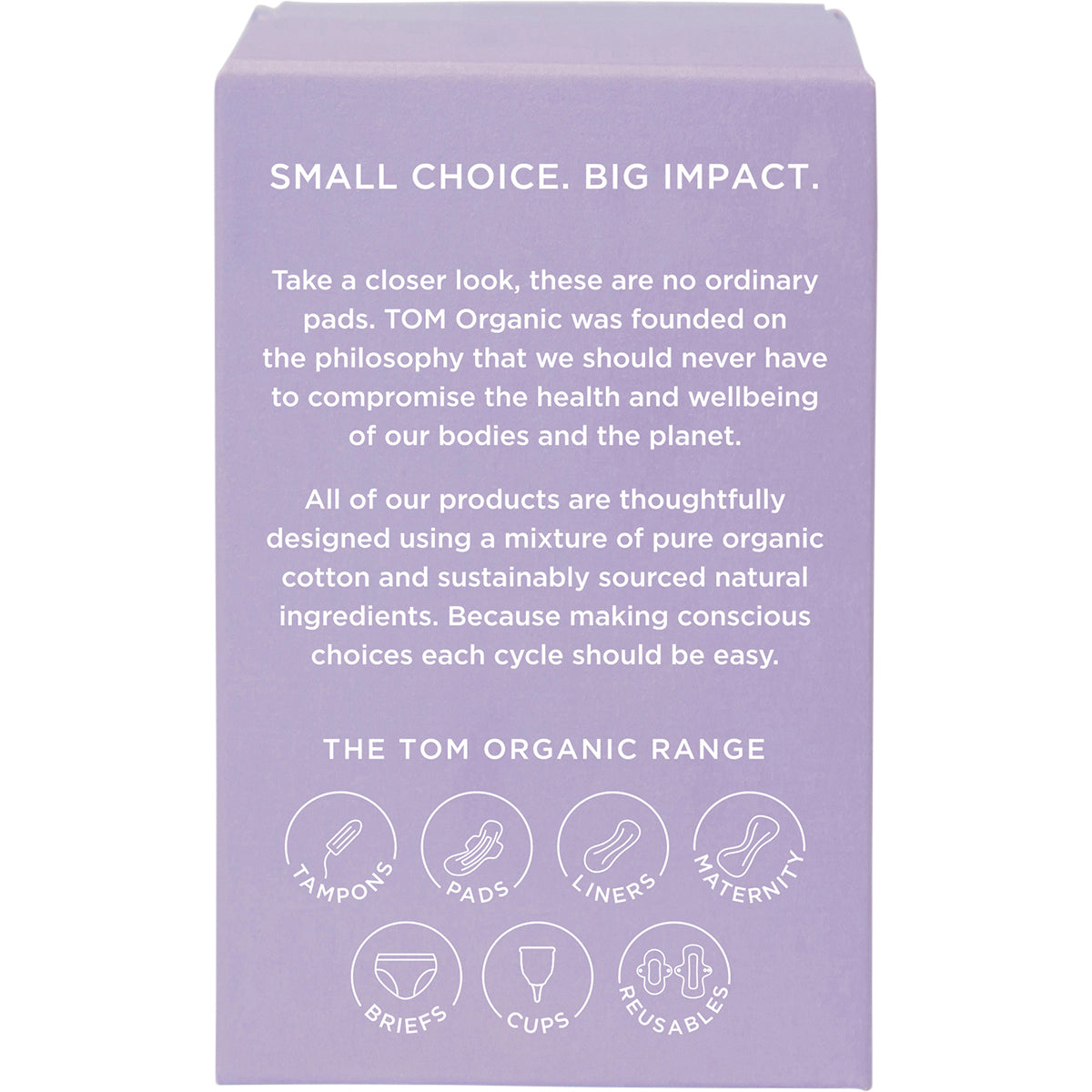 TOM ORGANIC Pads Ultra Thin Overnight 6 x 8pk
