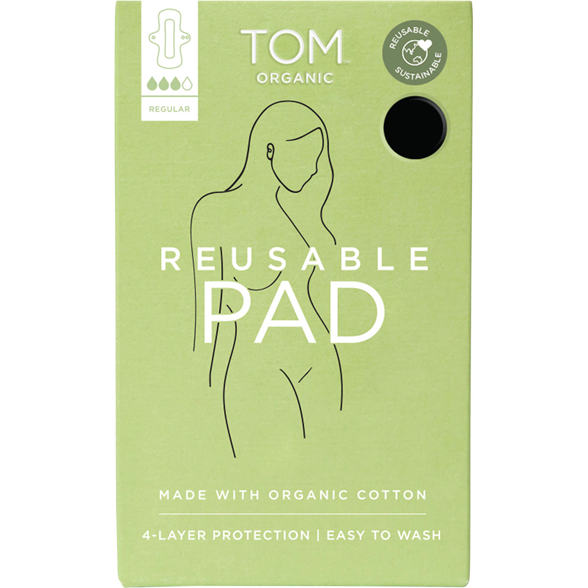 TOM ORGANIC Reusable Pad x 1