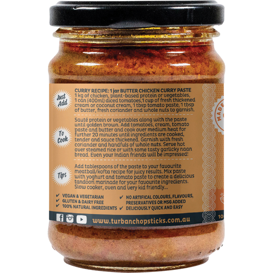 Turban Chopsticks Curry Paste Butter Chicken