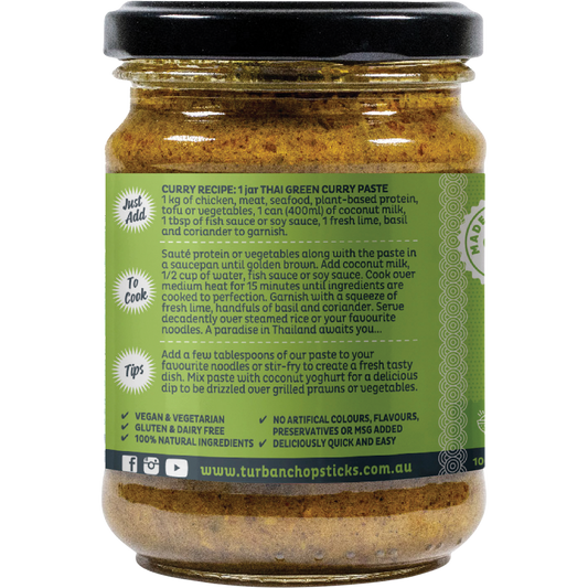 Turban Chopsticks Curry Paste Thai Green Curry