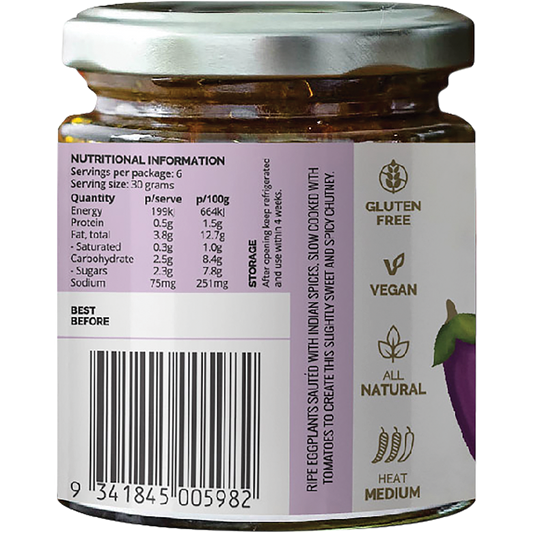 Turban Chopsticks Chutney Eggplant