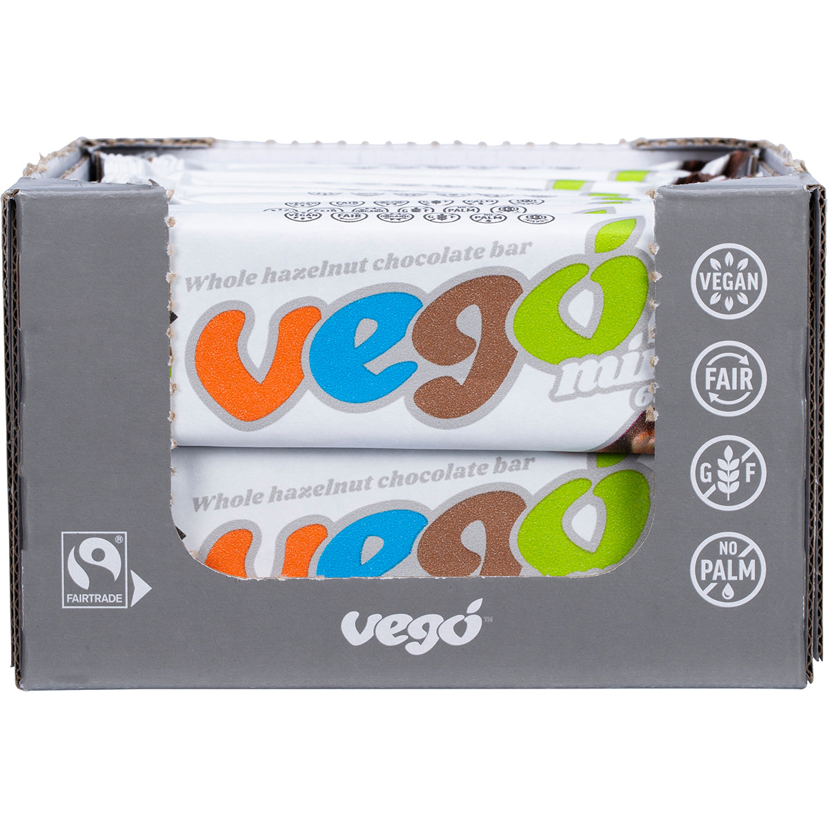 VEGO Whole Hazelnut Chocolate Bar Mini x 20