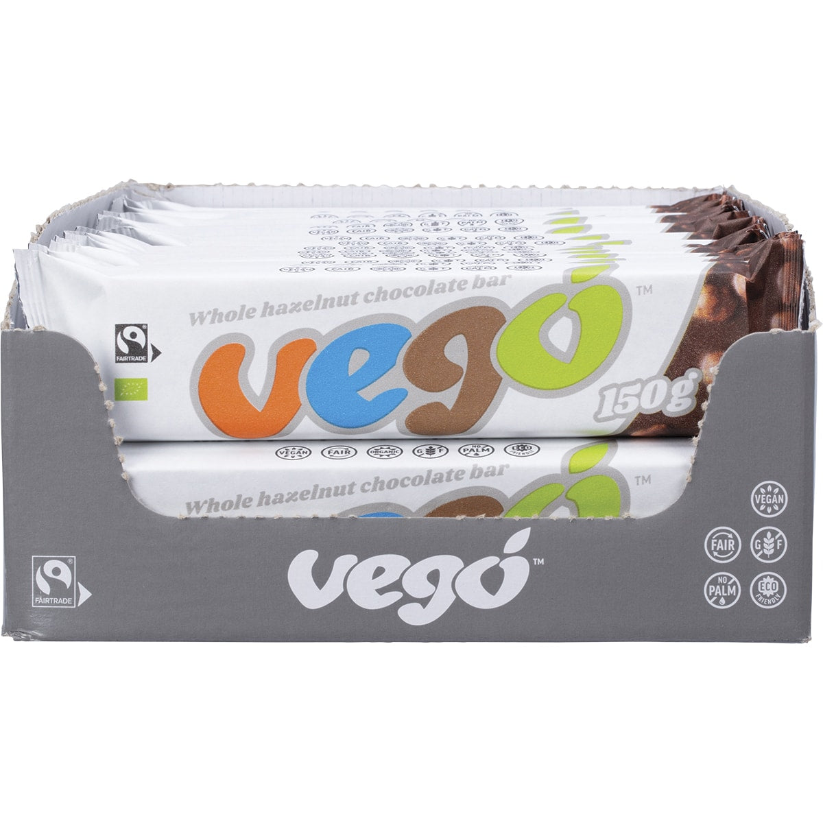 VEGO Whole Hazelnut Chocolate Bar x 20