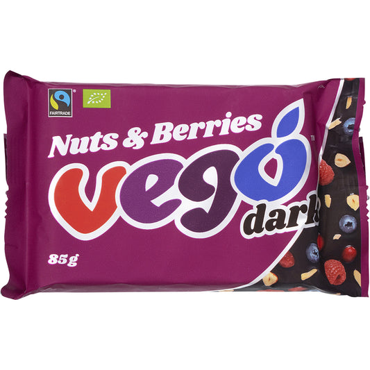 VEGO Dark Chocolate Bar Nuts & Berries x 12