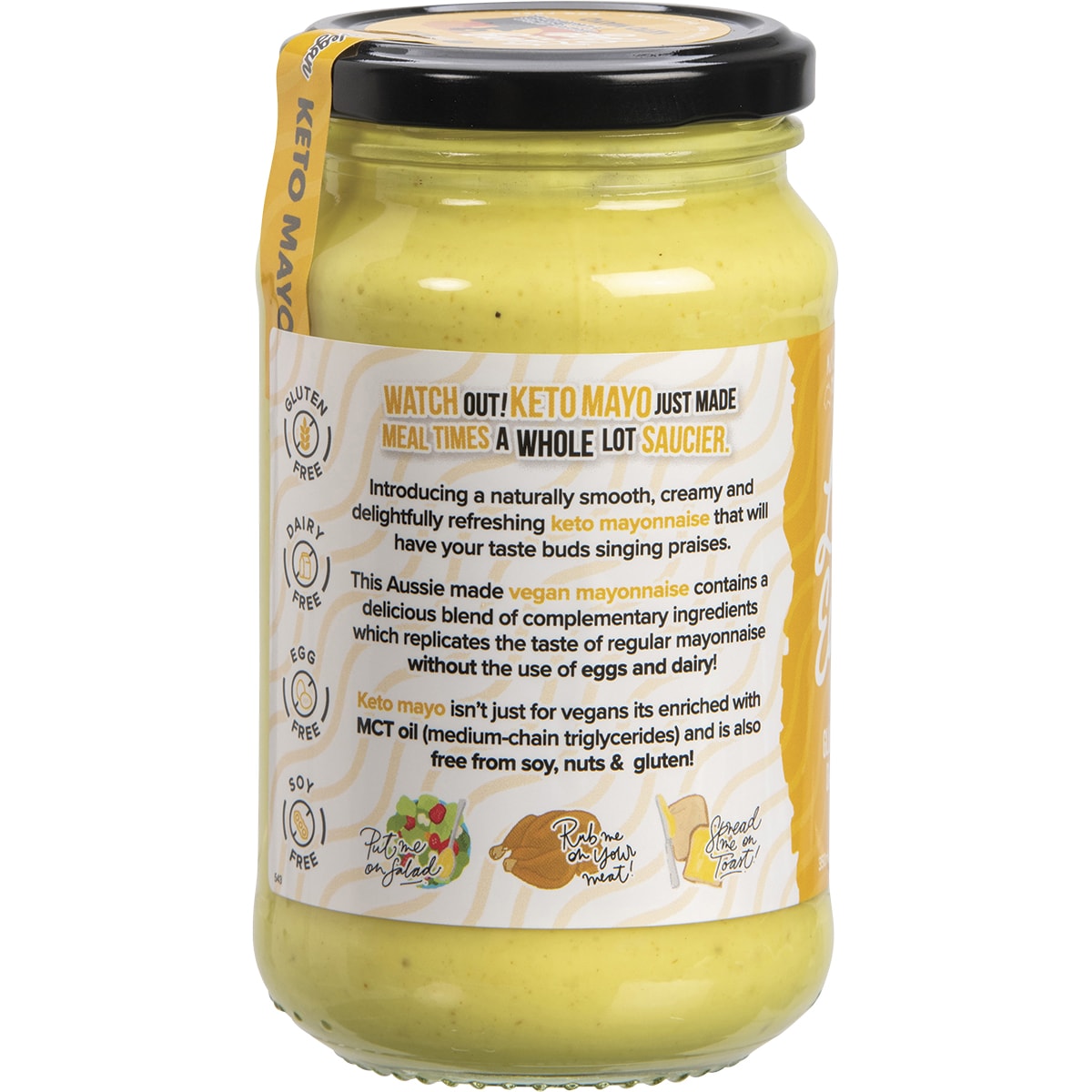 VITAWERX Keto Mayo Living On The Edge Turmeric, Ginger & Garlic 1 x 375ml