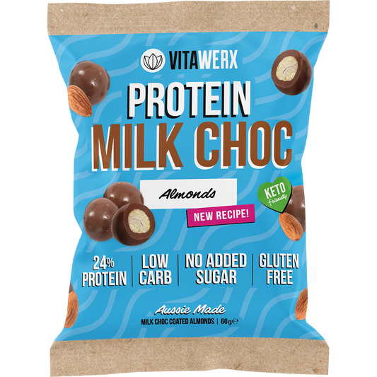Vitawerx Milk Choc Coated Almonds - Box of 10