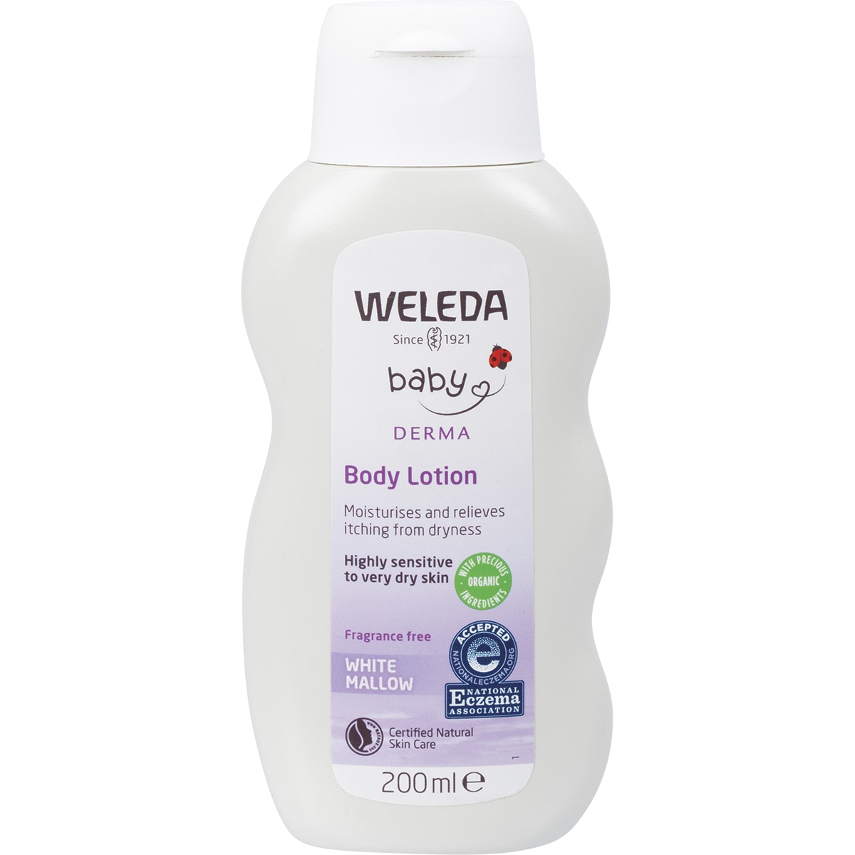 WELEDA Baby Derma Body Lotion White Mallow Fragrance Free 1 x 200ml