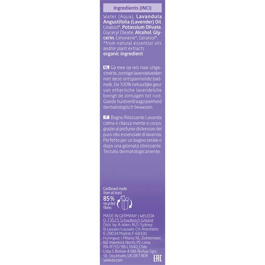 Weleda Bath Milk Lavender