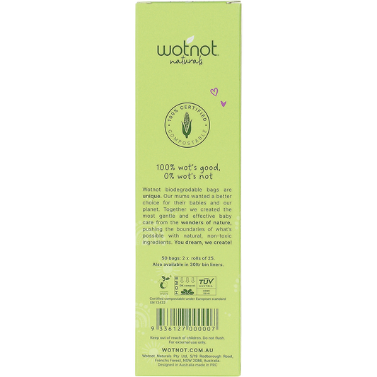 Wotnot Biodegradable Nappy Bags 100% Compostable