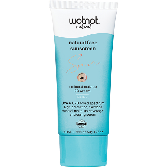 Wotnot Natural Face Sunscreen + BB Cream SPF 40 Beige