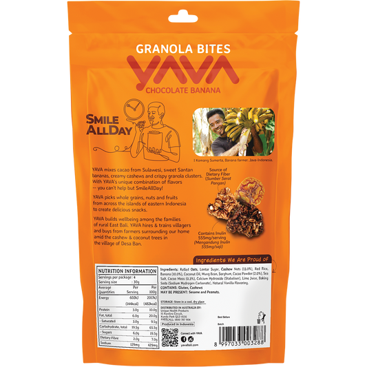 YAVA Granola Bites Chocolate Banana
