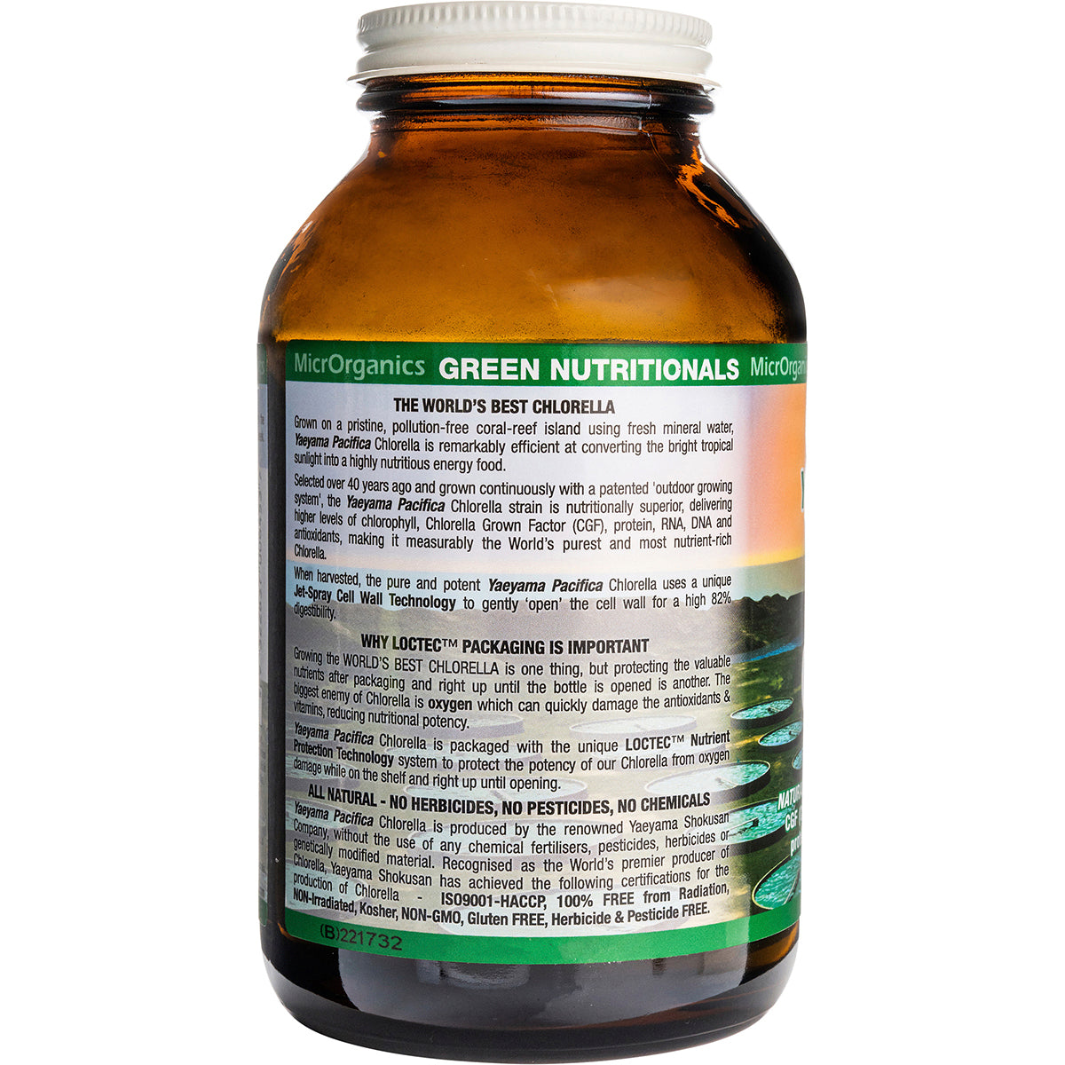 GREEN NUTRITIONALS Yaeyama Pacifica Chlorella Powder 1 x 250g