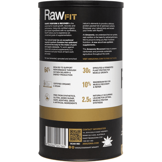 Amazonia RawFit Plant Protein Perform & Recover Creamy Vanilla