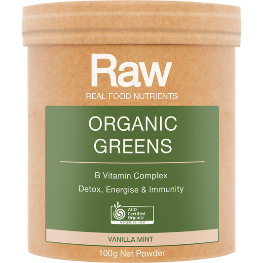 Amazonia Raw Organic Greens Vanilla Mint