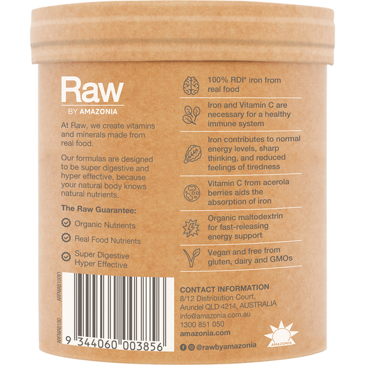 Amazonia Raw Organic Iron Apple Blackcurrant