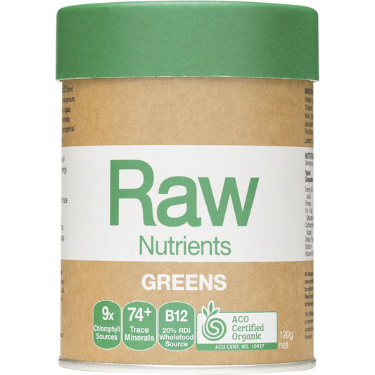 AMAZONIA Raw Nutrients Greens Mint & Vanilla 1 x 120g