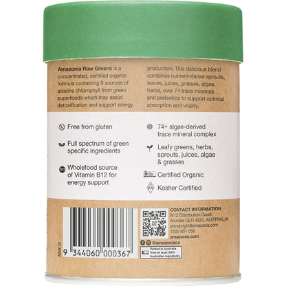 AMAZONIA Raw Nutrients Greens Mint & Vanilla 1 x 120g