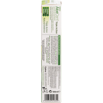 ALOE DENT Toothpaste Fluoride Free Triple Action 1 x 100ml