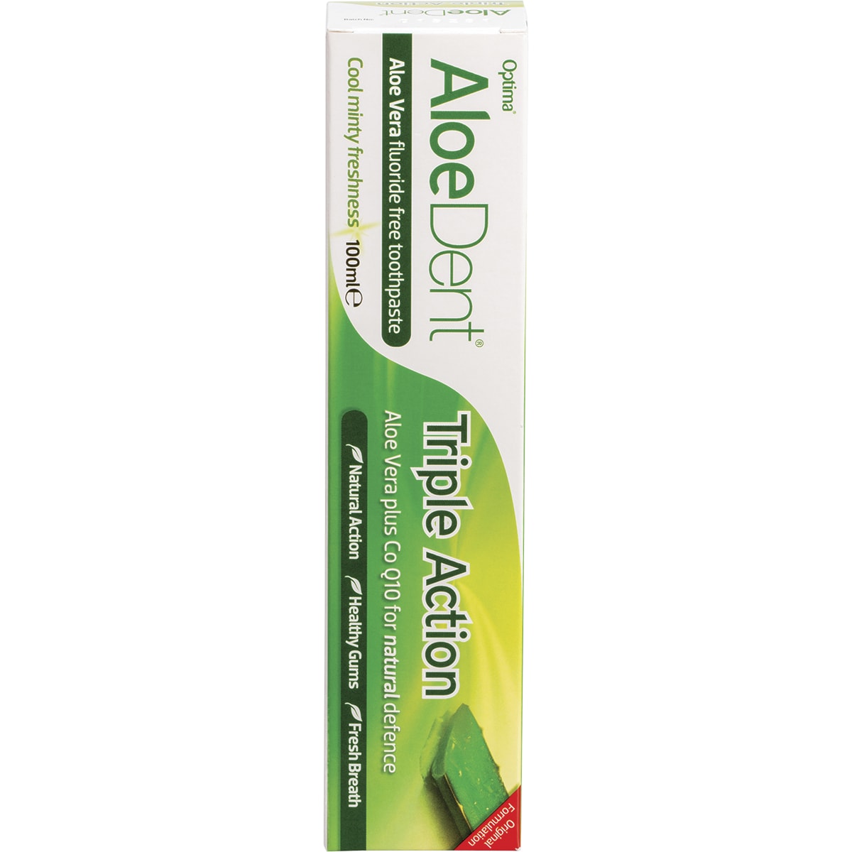 ALOE DENT Toothpaste Fluoride Free Triple Action 1 x 100ml