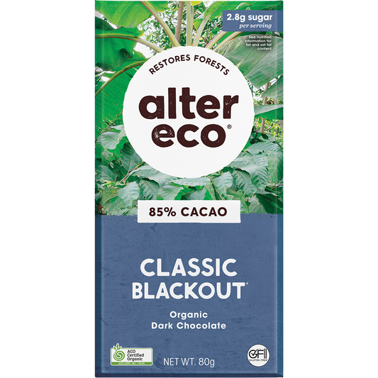 Alter Eco Chocolate Organic Dark Classic Blackout - Box of 12