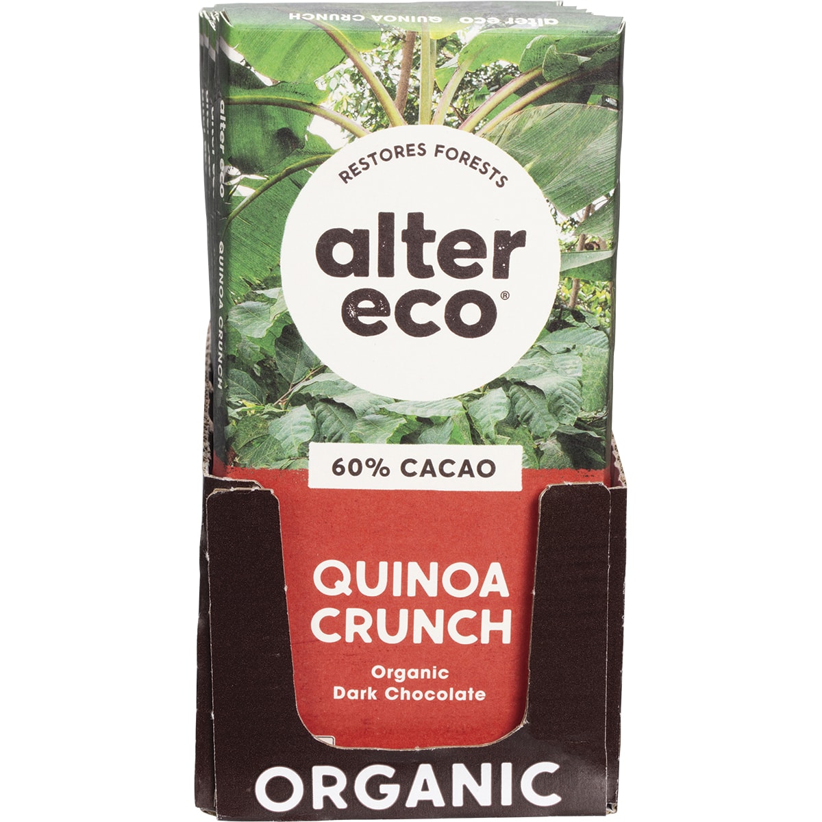 ALTER ECO Chocolate Organic Dark Quinoa Crunch x 12