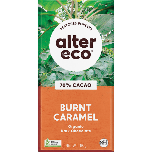 Alter Eco Chocolate Organic Dark Burnt Caramel - Box of 12