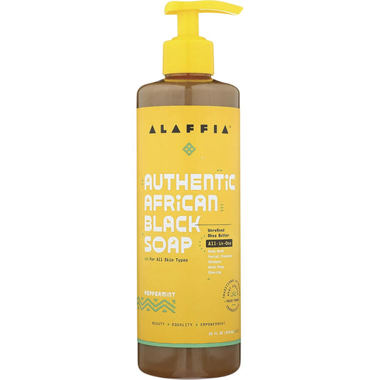 ALAFFIA African Black Soap All-In-One Peppermint 1 x 476ml