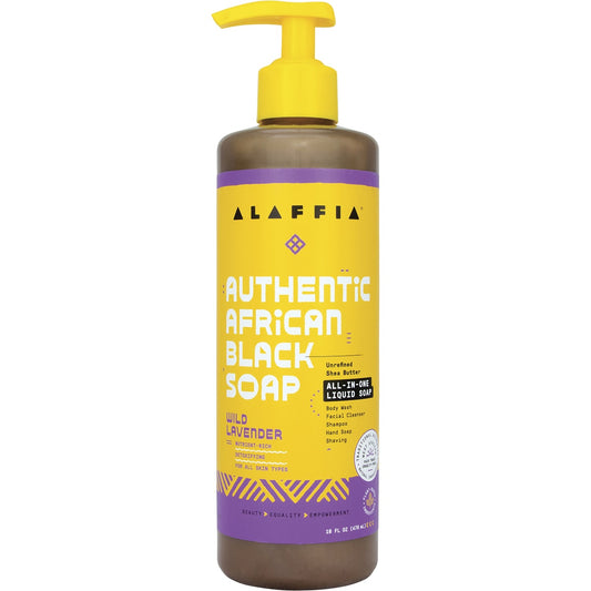 ALAFFIA African Black Soap All-In-One Wild Lavender 1 x 476ml