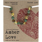 AMBER LOVE Children's Bracelet/Anklet 100% Baltic Amber Forest 1 x 14cm