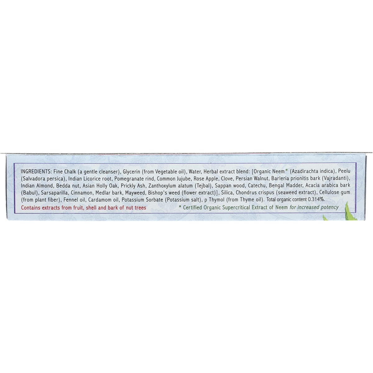 AUROMERE Toothpaste Ayurvedic Cardamom Fennel Fluoride Free 6 x 117g