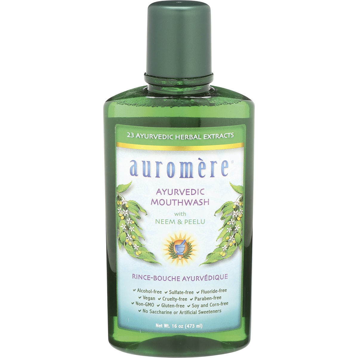 AUROMERE Mouthwash Ayurvedic Neem & Peelu 6 x 473ml