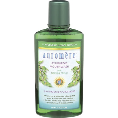 AUROMERE Mouthwash Ayurvedic Neem & Peelu 6 x 473ml