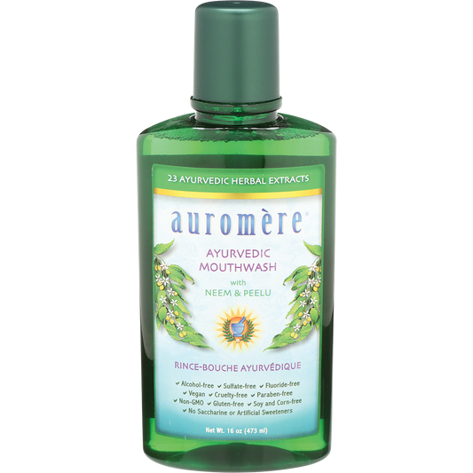 Auromere Mouthwash Ayurvedic Neem & Peelu - Box of 6