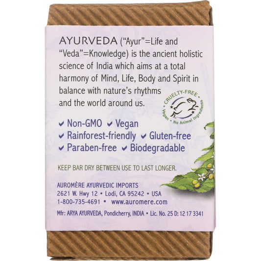 AUROMERE Neem Soap Ayurvedic Himalayan Rose 12 x 78g